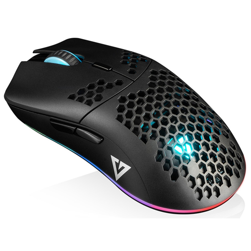 Мишка  Modecom Shinobi 3327 Volcano, ігрова, 5200dpi., 6кн., чорна
