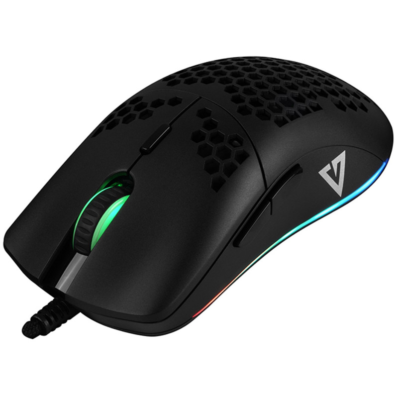 Мишка  Modecom Shinobi 3327 Volcano, ігрова, 5200dpi., 6кн., чорна