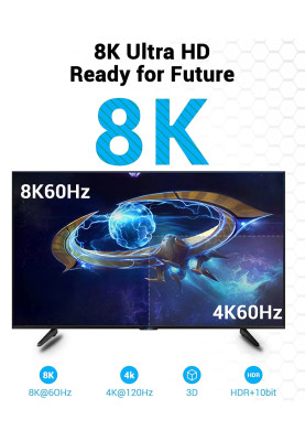 Кабель HDMI M - M, 5.0 м, V2.1, 8K 60Гц PVC Vention