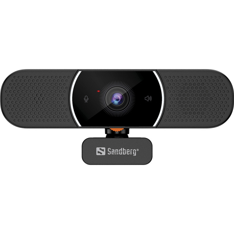 Веб-камера Sandberg All-in-1 Webcam 2K HD Speaker чорна