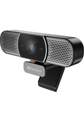 Веб-камера Sandberg All-in-1 Webcam 2K HD Speaker чорна