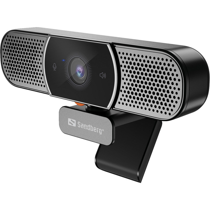Веб-камера Sandberg All-in-1 Webcam 2K HD Speaker чорна