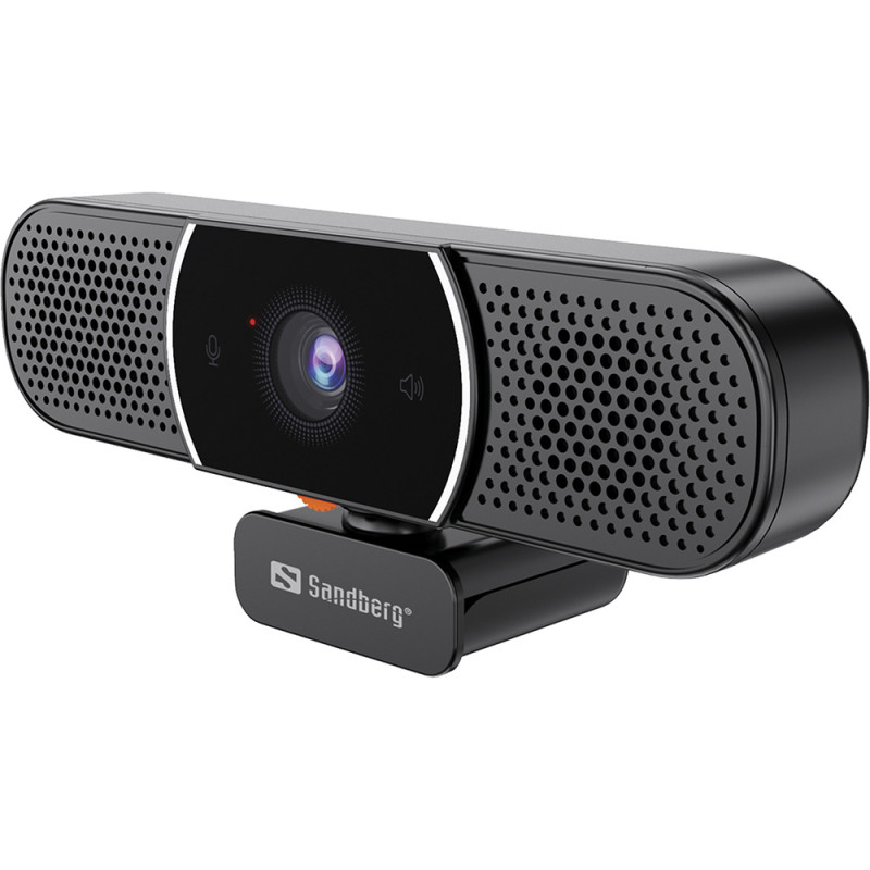 Веб-камера Sandberg All-in-1 Webcam 2K HD Speaker чорна