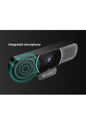 Веб-камера Sandberg All-in-1 Webcam 2K HD Speaker чорна