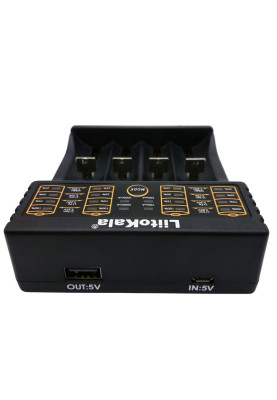 Зарядний пристрій LiitoKala Lii-402, 4x(Lion/NiMH/NiCd), Power Bank function