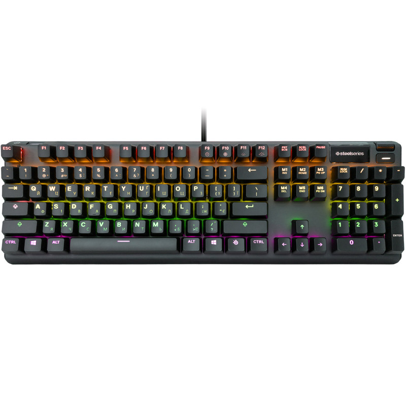 Клавіатура ігрова механічна SteelSeries Apex 7 (Red Switch) UA OLED Smart Display