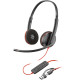 Гарнітура Poly BlackWire C3220 M USB-С + USB-C/A Adapter HS Stereo