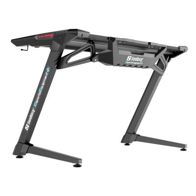 Стіл ігровий Sandberg Fighter Gaming Desk 2, Black 1,2x0,64x0,77м.