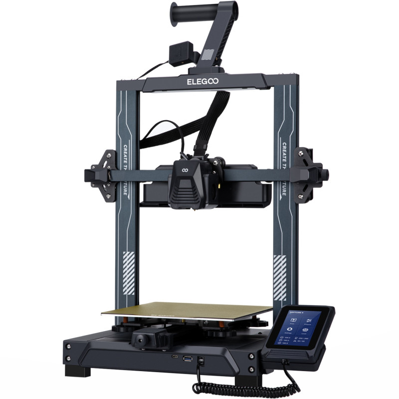 Друкарка 3D ELEGOO Neptune 4 (FDM 1.75 mm 0.4 mm 225x225x265 mm WLAN USB сірий)