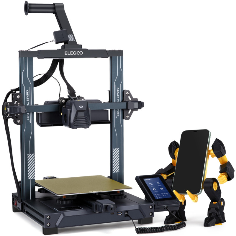 Друкарка 3D ELEGOO Neptune 4 (FDM 1.75 mm 0.4 mm 225x225x265 mm WLAN USB сірий)