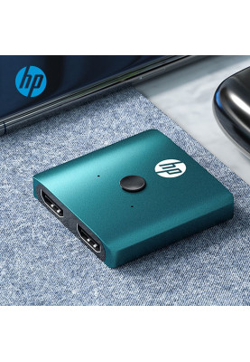 Сплітер HP HDMI 1.4 UHD 4K/30Hz 3D, HDCP,1080P 1*2 Блакитний
