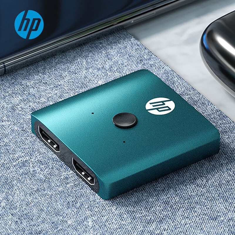 Сплітер HP HDMI 1.4 UHD 4K/30Hz 3D, HDCP,1080P 1*2 Блакитний