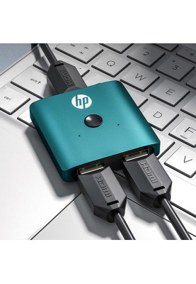 Сплітер HP HDMI 1.4 UHD 4K/30Hz 3D, HDCP,1080P 1*2 Блакитний