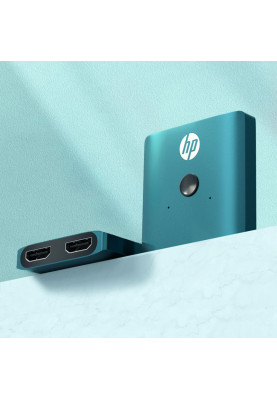Сплітер HP HDMI 1.4 UHD 4K/30Hz 3D, HDCP,1080P 1*2 Блакитний