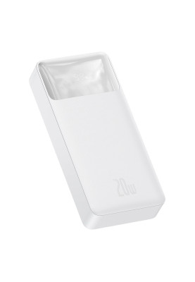 УМБ Baseus Bipow Digital Display 20000mAh 20W QC3.0/PD3.0 2xUSB+Type C Біла