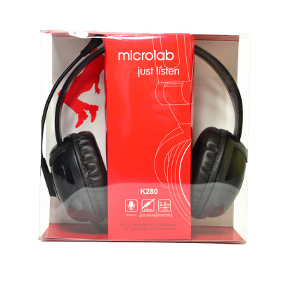Гарнітура  Microlab K280, 3,5мм, Black