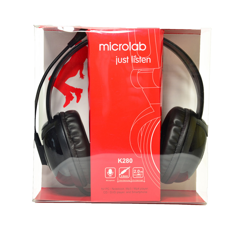 Гарнітура  Microlab K280, 3,5мм, Black