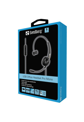 Навушники з мікрофоном Sandberg USB Office Headset Pro Mono