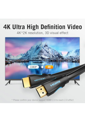 Кабель HDMI M - M,15.0 м, V2.0, 4K 30Гц, PVC Vention