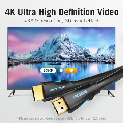 Кабель HDMI M - M, 15.0 м, V1.4, 4K 30Гц, PVC Vention Кабель HDMI M - M, 15.0 м, V1.4, 4K 30Гц, PVC Vention