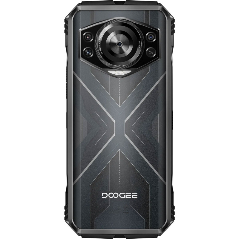 Смартфон Doogee S cyber 6.58" FHD+ /8GB/256GB/ T606 / 10800mAh / 50+16Мп NFC/IP68/IP69K Silver