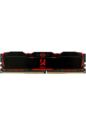 Пам'ять DDR4  8GB 3000MHz GoodRAM IRDM X Black, Retail