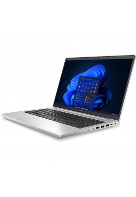 Ноутбук HP EliteBook 645 G9 (4K019AV_V1) 14" Full HD IPS (1920x1080), 250n/Ryzen 5 5625U (2.3-4.3)/16Gb/SSD512Gb/Radeon/Сенсор відбитків пальців/Підсвітка клавіатури/NFC/Active Smart Card/BATT 3 cell C Long Life 51Whr/DOS/1.37 кг (Вага залежить від к