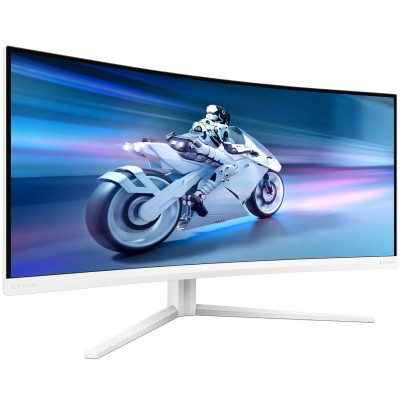 TFT 34` Philips 34M2C5501A, Fast VA, WQHD, вигн., 180Hz, 0,3ms, 2xHDMI, DP, USB-hub, HAS,кол., білий TFT 34` Philips 34M2C5501A, Fast VA, WQHD, вигн., 180Hz, 0,3ms, 2xHDMI, DP, USB-hub, HAS,кол., білий