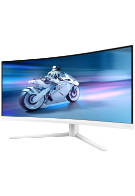 TFT 34" Philips 34M2C5501A, Fast VA, WQHD, вигн., 180Hz, 0,3ms, 2xHDMI, DP, USB-hub, HAS,кол., білий