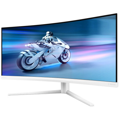 TFT 34` Philips 34M2C5501A, Fast VA, WQHD, вигн., 180Hz, 0,3ms, 2xHDMI, DP, USB-hub, HAS,кол., білий TFT 34` Philips 34M2C5501A, Fast VA, WQHD, вигн., 180Hz, 0,3ms, 2xHDMI, DP, USB-hub, HAS,кол., білий