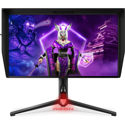 Монітор TFT 27" AOC AGON PRO AG274UXP, Nano IPS, 4K UHD, 144 Hz, 1 мс, DisplayHDR 600, 2xHDMI, DP, USB-C, USB-hub, HAS, Pivot,  колонки, чорний з червоним