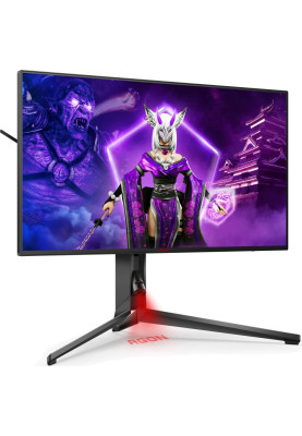 Монітор TFT 27" AOC AGON PRO AG274UXP, Nano IPS, 4K UHD, 144 Hz, 1 мс, DisplayHDR 600, 2xHDMI, DP, USB-C, USB-hub, HAS, Pivot,  колонки, чорний з червоним