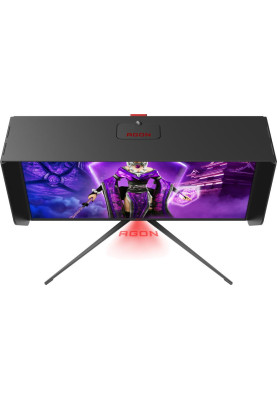 Монітор TFT 27" AOC AGON PRO AG274UXP, Nano IPS, 4K UHD, 144 Hz, 1 мс, DisplayHDR 600, 2xHDMI, DP, USB-C, USB-hub, HAS, Pivot,  колонки, чорний з червоним