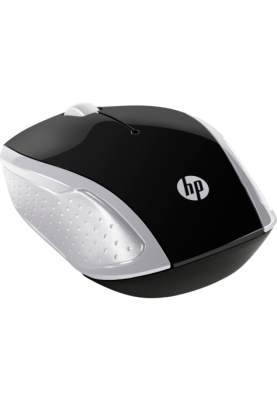 Мишка бездротова HP 200 Pike Silver Wireless Mouse, 3 кн., 1000 dpi, чорно-срібляста