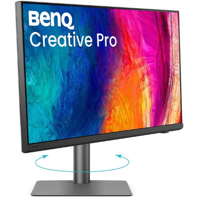 TFT 27" BenQ PD2732U, IPS, 4K, HDMI, DP, USB-C, HAS, Pivot, темно-сірий TFT 27" BenQ PD2732U, IPS, 4K, HDMI, DP, USB-C, HAS, Pivot, темно-сірий
