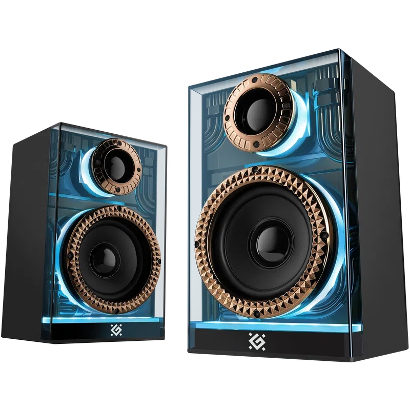 Акустична система 2.0 Defender Futuro, 20Вт Bluetooth/USB/TF/AUX, LED, чорна