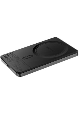 УМБ Acefast Magnetic Wireless 5000mAh 18W PD,QC 3.0,7,5 Вт, ultra thin, QI M8 Black