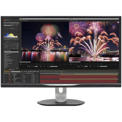 Монітор TFT 31.5" Philips 328P6AUBREB, IPS, QHD, HDR-10 (HDMI), VGA, HDMI, DP, USB-C, Pivot, колонки