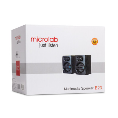 Акустична система 2.0 Microlab B-23, 6Вт MDF USB чорна Акустична система 2.0 Microlab B-23, 6Вт MDF USB чорна