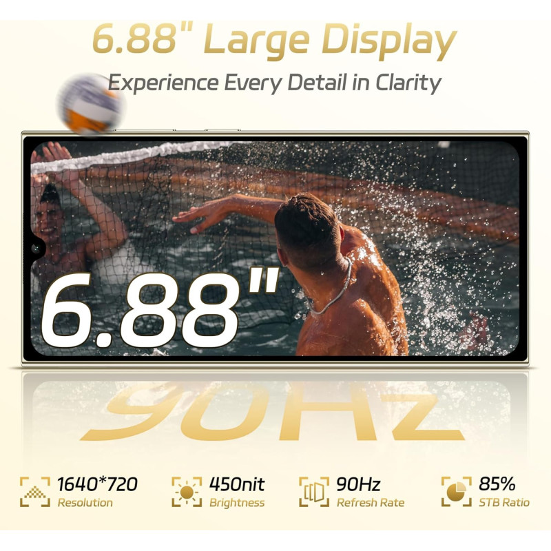 Смартфон Oukitel C61 6.88" HD+ /4GB/128GB/ T606 /10000mAh/ 13+5Мп / Black