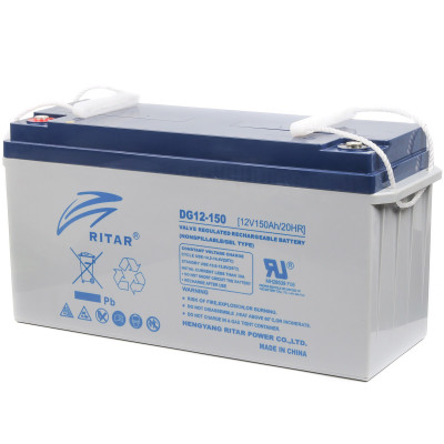 Акумуляторна батарея Ritar 12V, 150 Ah, Gel