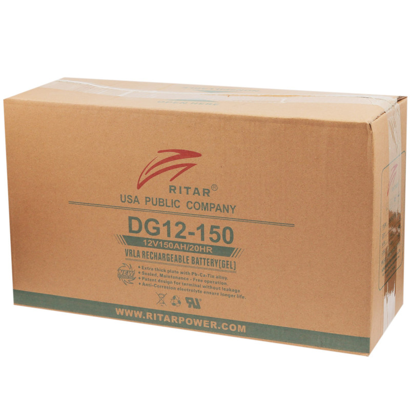 Акумуляторна батарея Ritar 12V, 150 Ah, Gel