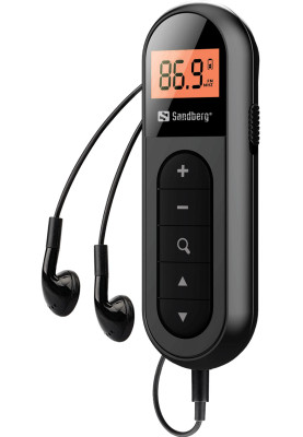 Радіо приймач FM кишеньковий (Rechargeable) з навушниками, Sandberg
