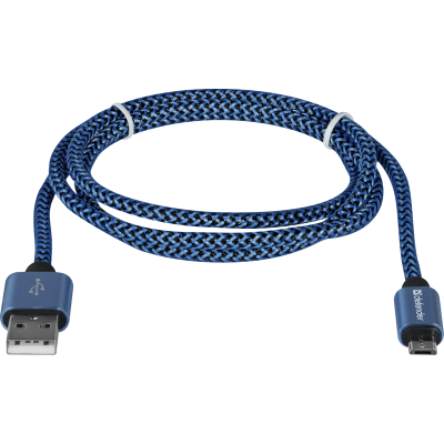 Кабель USB AM-micro BM, 1.0 м, синій, 08-03T PRO Defender Кабель USB AM-micro BM, 1.0 м, синій, 08-03T PRO Defender