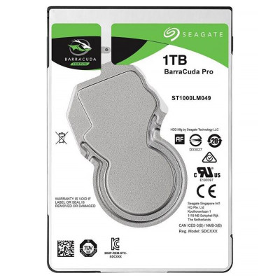 Накопичувач HDD 2.5" 1Tb, Seagate Barracuda Pro, 7200rpm, 128 MB (ST1000LM049)