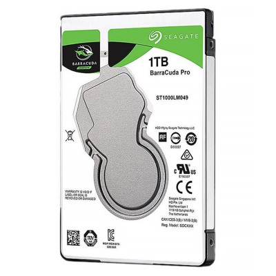 Накопичувач HDD 2.5` 1Tb, Seagate Barracuda Pro, 7200rpm, 128 MB (ST1000LM049)