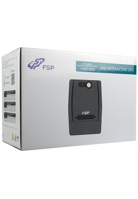 ДБЖ FSP FP1500, 1500ВА/900Вт, Lin-Int, USB/RJ45, SCHUKO*4, AVR, Black