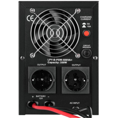 ДБЖ Logicpower LPY-B-PSW-500VA+(350Вт) 5A/10A з правильною синусоїдою 12ВВ, без АКБ