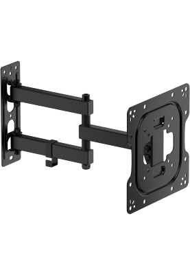 Кронштейн для ТВ AGN AGN43-222P з поворотом/два коліна/23"-43"/30 кг/max.VESA 200x200/Black