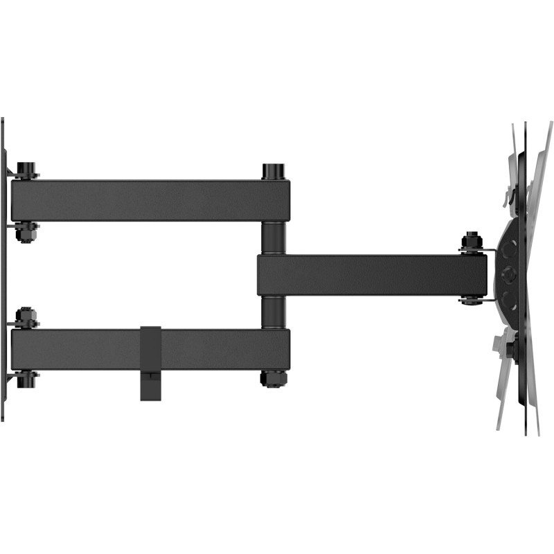 Кронштейн для ТВ AGN AGN43-222P з поворотом/два коліна/23"-43"/30 кг/max.VESA 200x200/Black